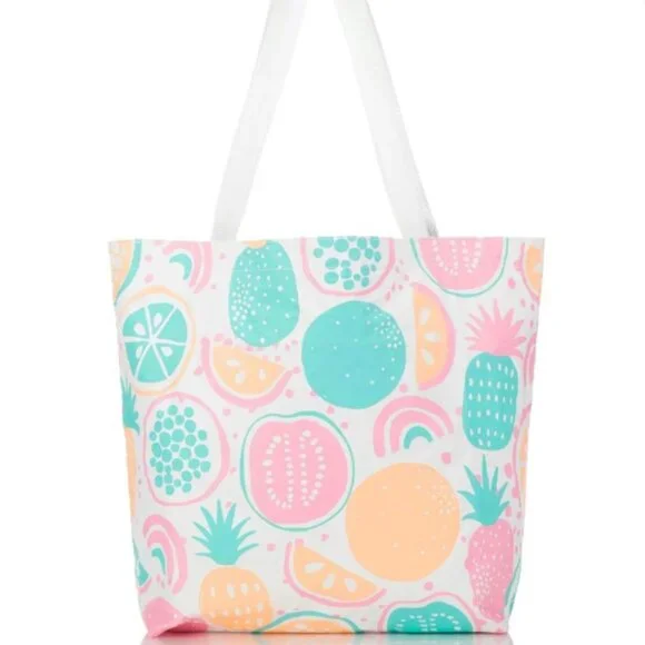 Aloha Collection Reversible Tote, Luau Punch, neon/white - Picture 2 of 5